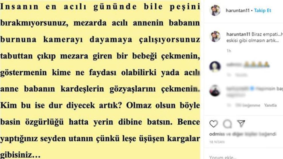 Harun Tandan duygulandıran paylaşım