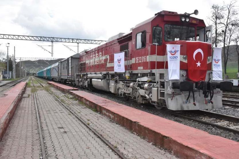Samsun-Sivas Kalın demiryolu hattında ilk ticari sefer başladı