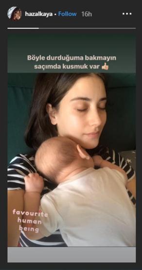 Hazal Kaya oğlunun yüzünü ilk kez gösterdi