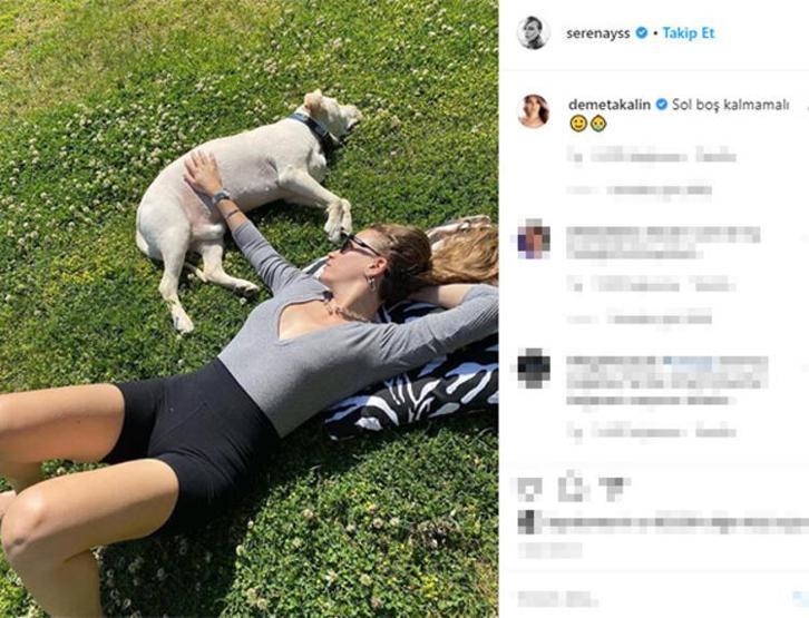 Serenay Sarıkayanın 90 bin liralık fotoğrafı