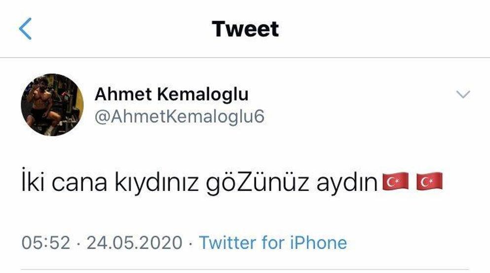 Milli boksör Selim Ahmet Kemaloğlu sevgilisini öldürmüştü... Cinayetin ardından tweet atmış