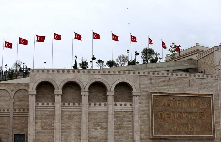Bugün açılışı yapılan Demokrasi ve Özgürlükler Adasının son hali