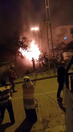 Avcılarda gece yarısı yangın dehşeti
