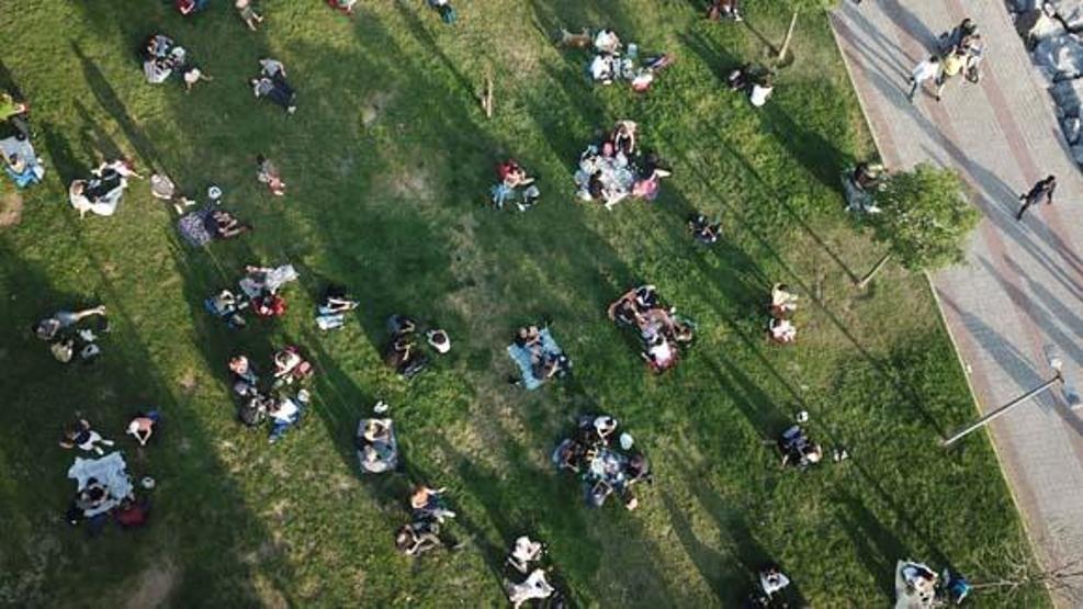 Moda Sahilinde dikkat çeken yoğunluk