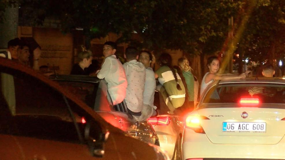 Asker uğurlama konvoyunda tehlikeli anlar