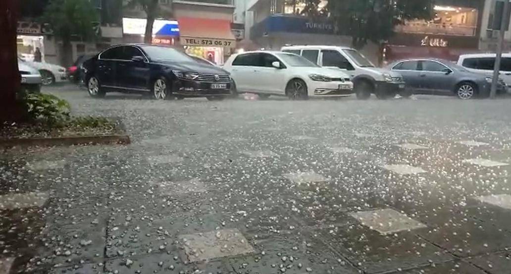 Haziran ayında dolu İşyerlerini su bastı