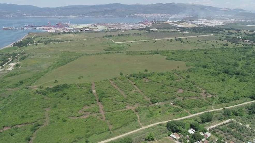 Yerli otomobilin üretileceği fabrikanın kurulacağı alan havadan görüntülendi