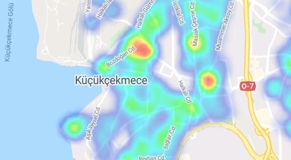 Son dakika: İstanbulda korkutan görüntü İlçe ilçe koronavirüs haritası