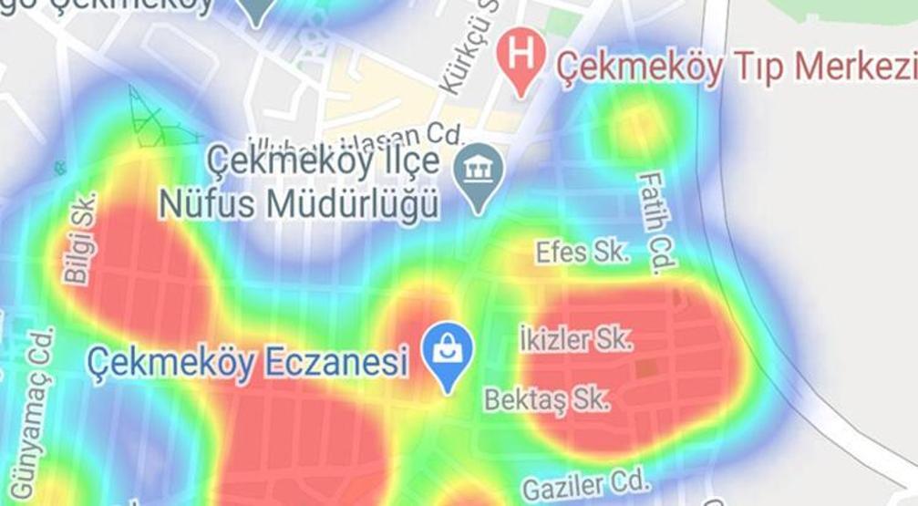Son dakika: İstanbulda korkutan görüntü İlçe ilçe koronavirüs haritası