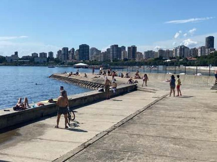 Caddebostan Plajında çirkin görüntü
