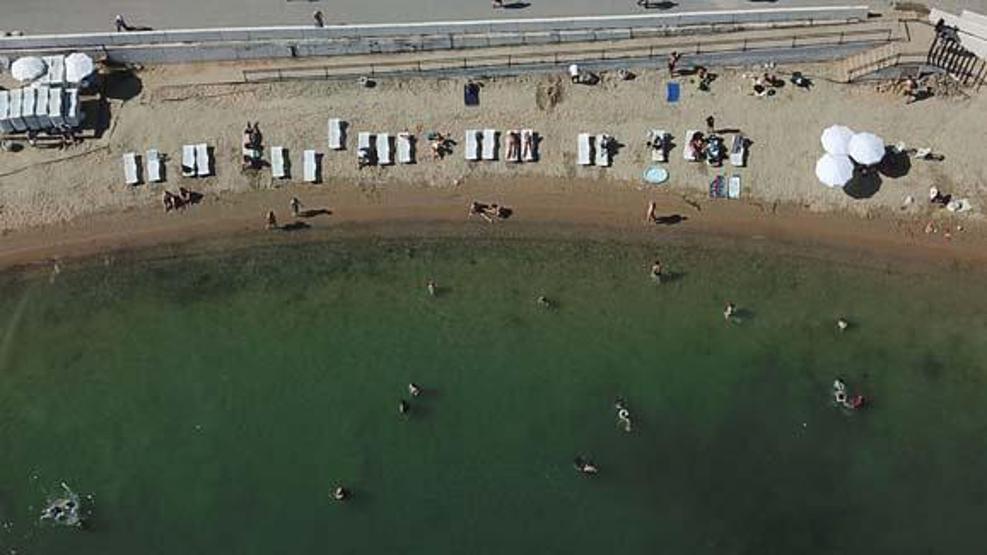 Caddebostan Plajında çirkin görüntü