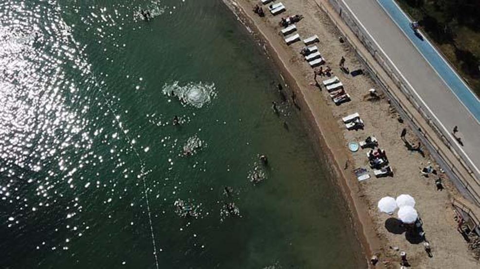 Caddebostan Plajında çirkin görüntü