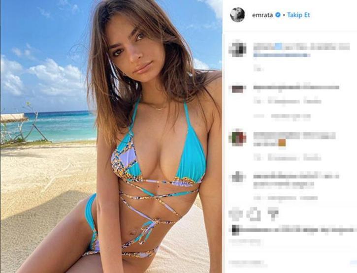 Emily Ratajkowski saçlarını sarıya boyattı