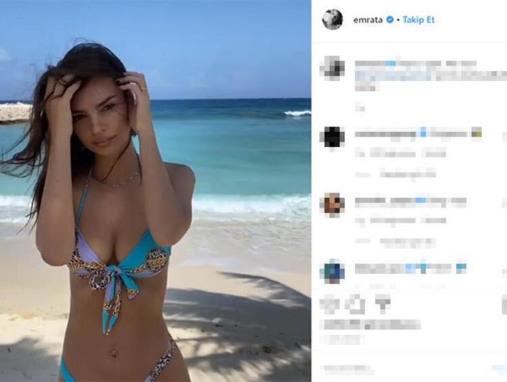 Emily Ratajkowski saçlarını sarıya boyattı