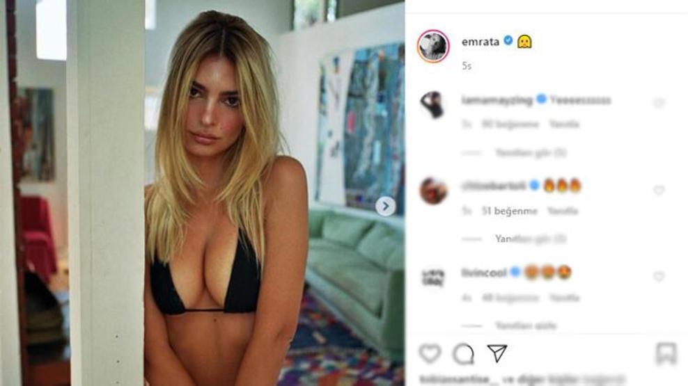 Emily Ratajkowski saçlarını sarıya boyattı