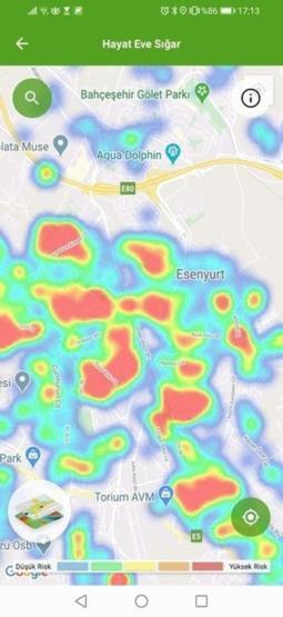 Son dakika... İşte İstanbulda ilçe ilçe koronavirüs haritası