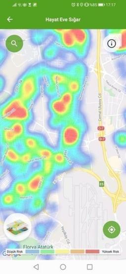Son dakika... İşte İstanbulda ilçe ilçe koronavirüs haritası