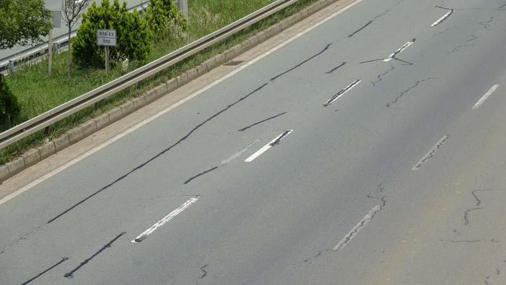 Karadeniz Sahil Yolunda çatlak tehlikesi