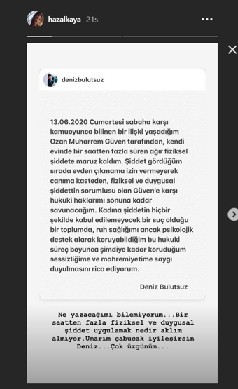 Ünlü isimlerden Deniz Bulutsuza destek