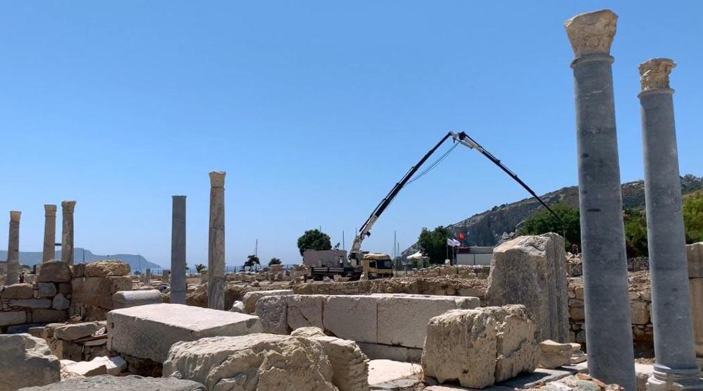 Son dakika... 3 bin yıllık Knidos Antik Kentinde yapılar yeniden yükseliyor