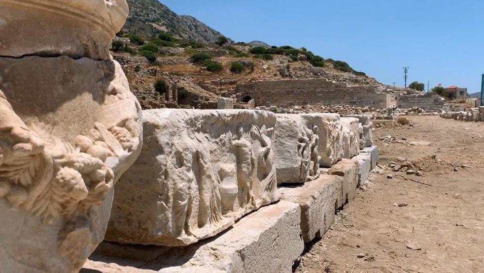 Son dakika... 3 bin yıllık Knidos Antik Kentinde yapılar yeniden yükseliyor