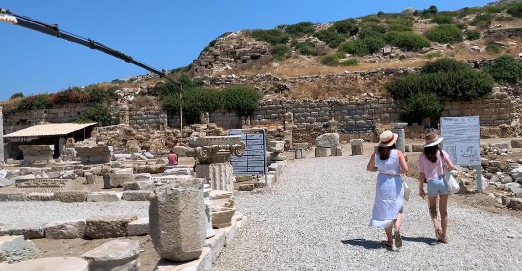 Son dakika... 3 bin yıllık Knidos Antik Kentinde yapılar yeniden yükseliyor