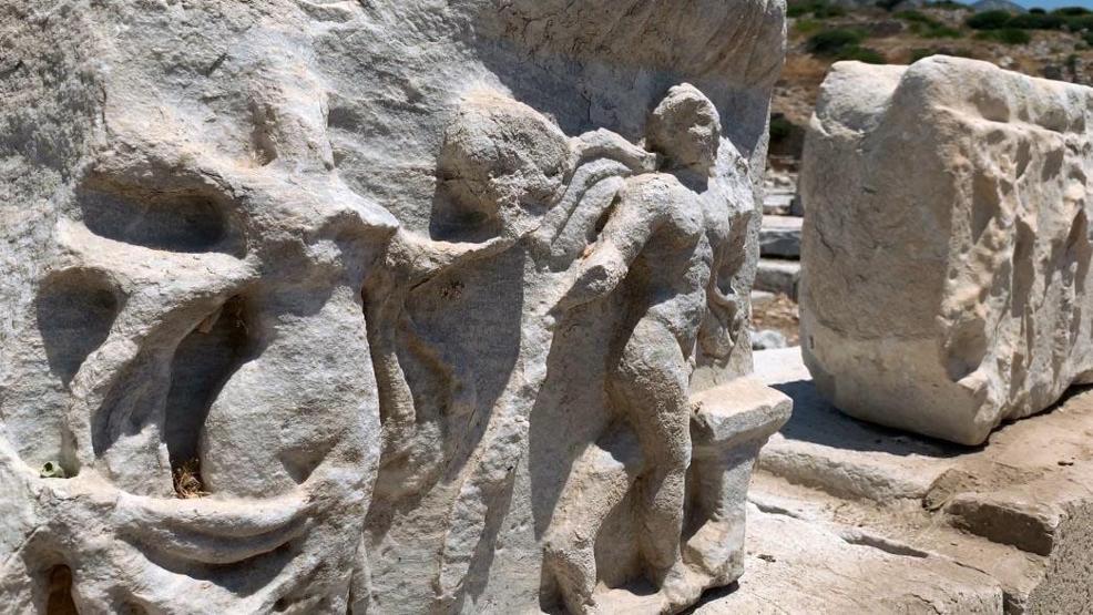 Son dakika... 3 bin yıllık Knidos Antik Kentinde yapılar yeniden yükseliyor