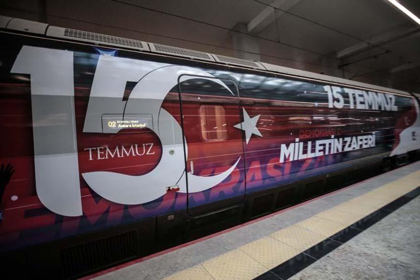 15 Temmuz Demokrasi ve Milli Birlik Treni, ilk seferinde Ankaradan hareket etti