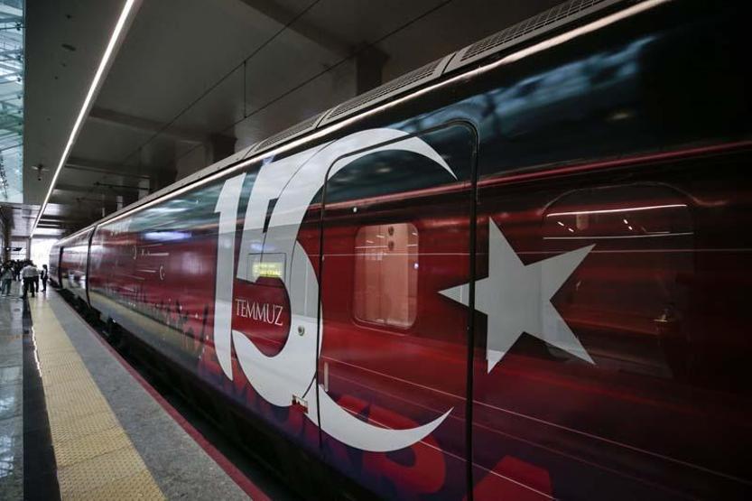 15 Temmuz Demokrasi ve Milli Birlik Treni, ilk seferinde Ankaradan hareket etti