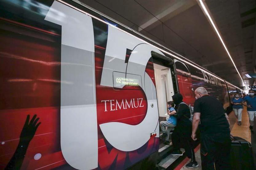 15 Temmuz Demokrasi ve Milli Birlik Treni, ilk seferinde Ankaradan hareket etti