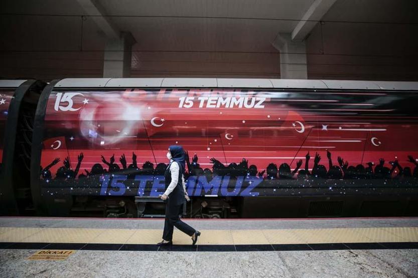 15 Temmuz Demokrasi ve Milli Birlik Treni, ilk seferinde Ankaradan hareket etti