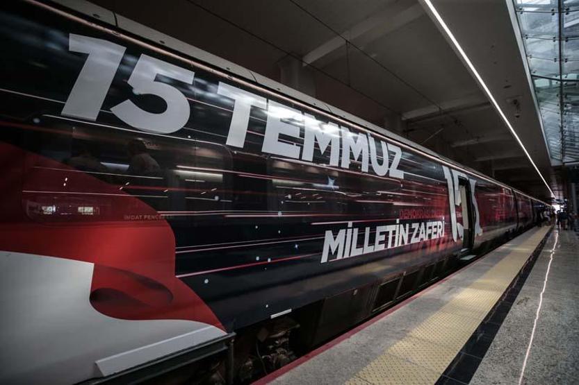 15 Temmuz Demokrasi ve Milli Birlik Treni, ilk seferinde Ankaradan hareket etti