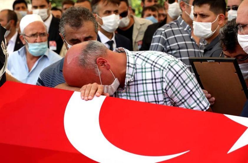 Son dakika... Şehit Erkan Gökteke son yolculuğuna uğurlandı