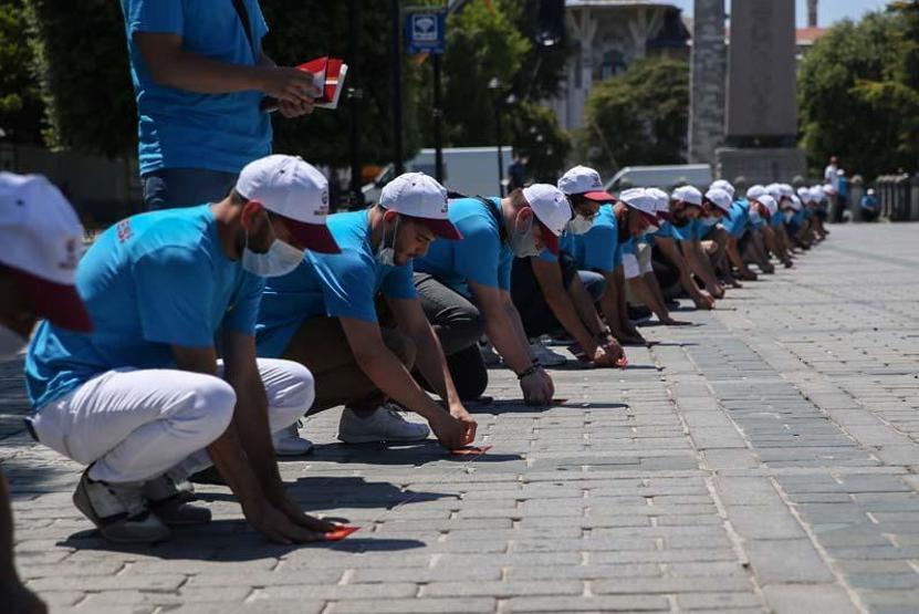 Açılışa saatler kaldı... Ayasofyada son durum