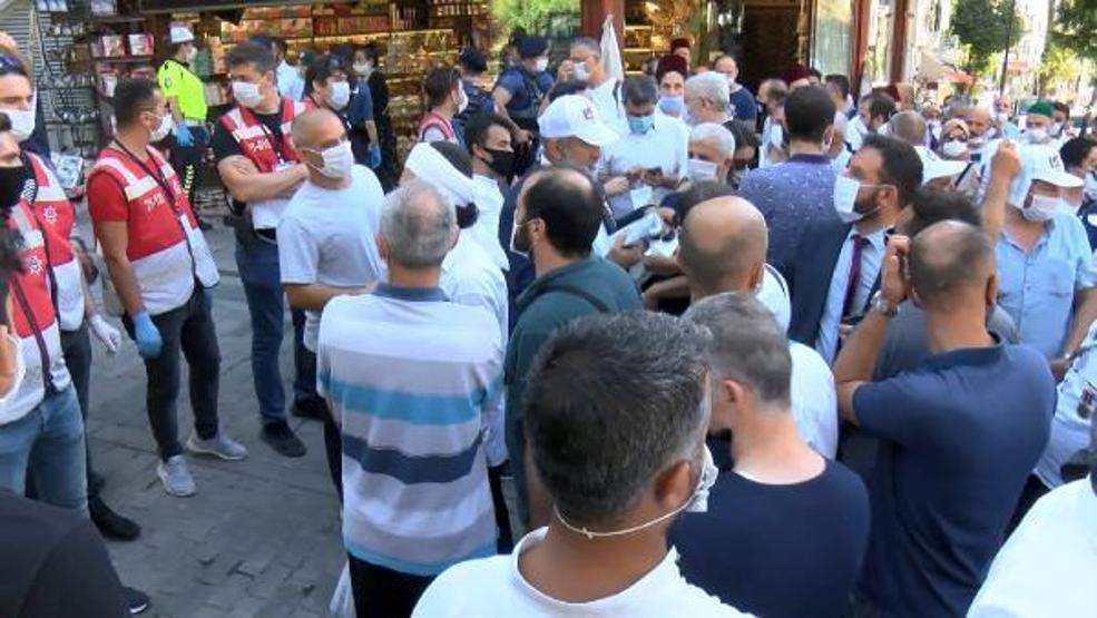 Son dakika... Ayasofya Camii açılışına kurbanlık koçla geldi
