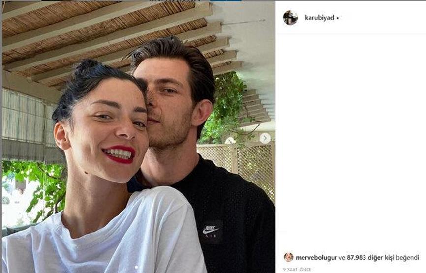 Merve Boluğurun yeni sevgilisi hayranı çıktı Fotoğraflarına övgüler yağdırmış