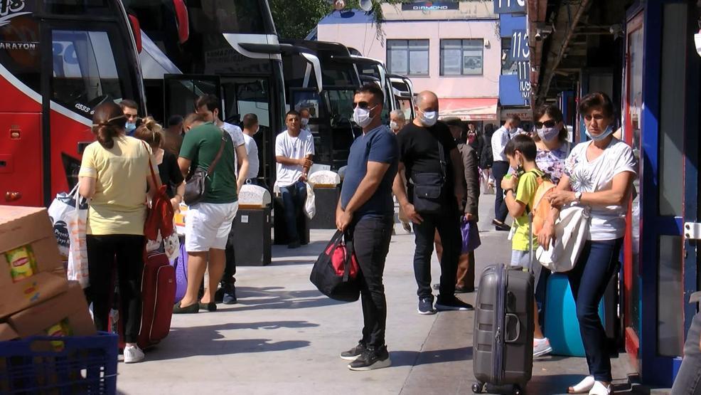Otogarda bayram hareketliliği başladı
