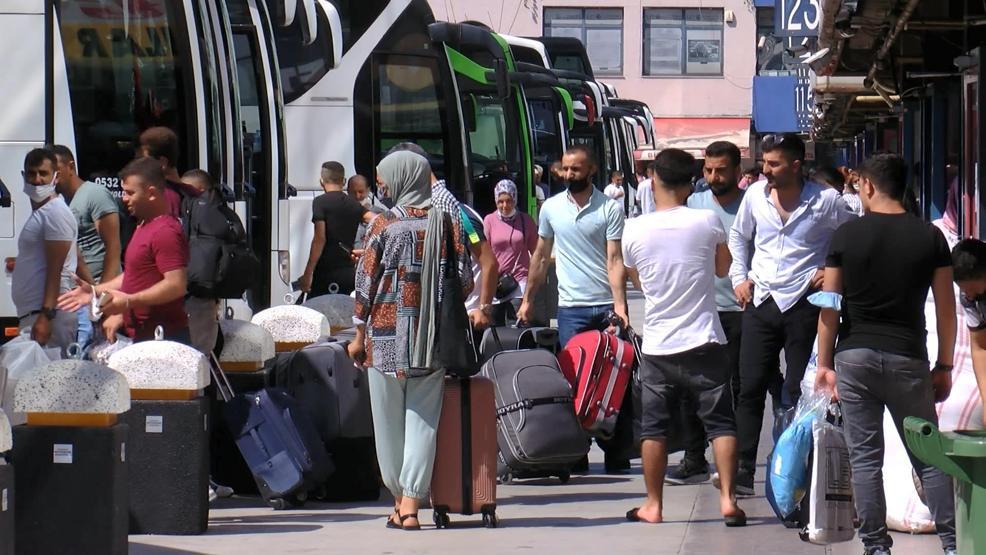Otogarda bayram hareketliliği başladı