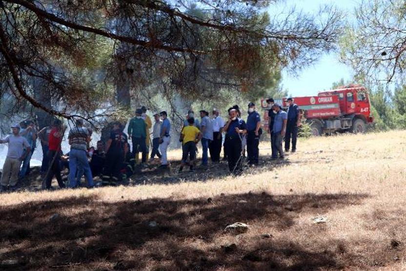 Son dakika... Orman yangınına kaymakam ve vatandaşlar da müdahale etti