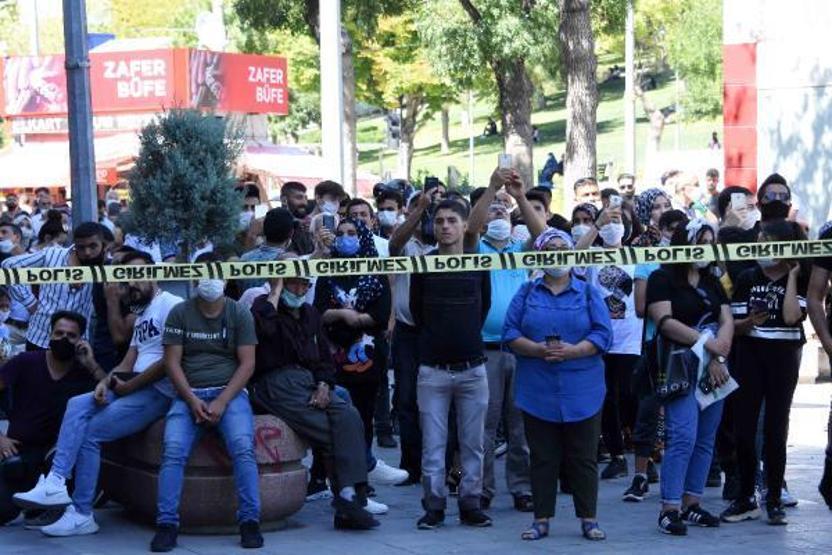 Son dakika... İntihar girişimini izleyebilmek için koronavirüs tedbirlerini hiçe saydılar