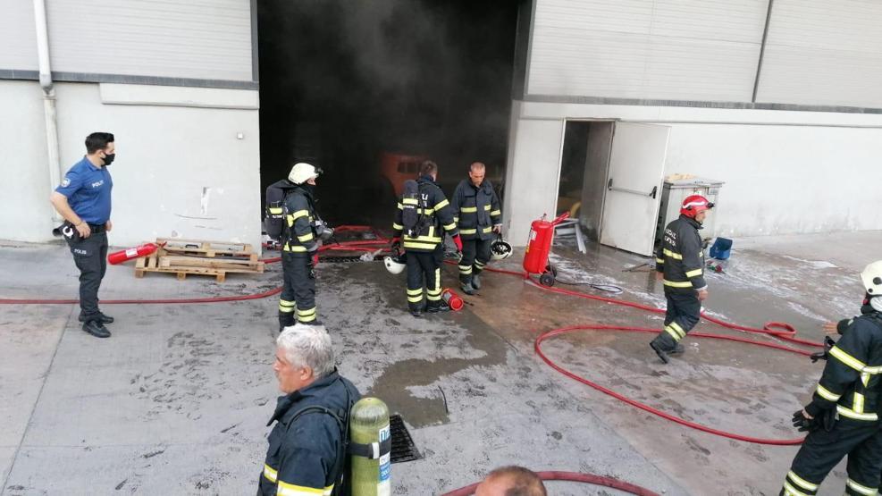 Gebzede yağ fabrikasında korkutan yangın