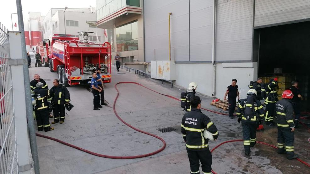 Gebzede yağ fabrikasında korkutan yangın