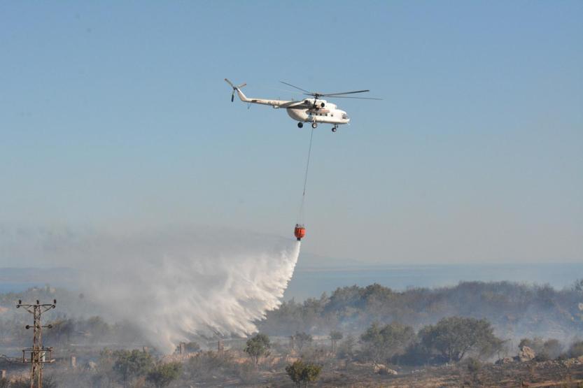 Son dakika Çanakkalede korkutan yangın