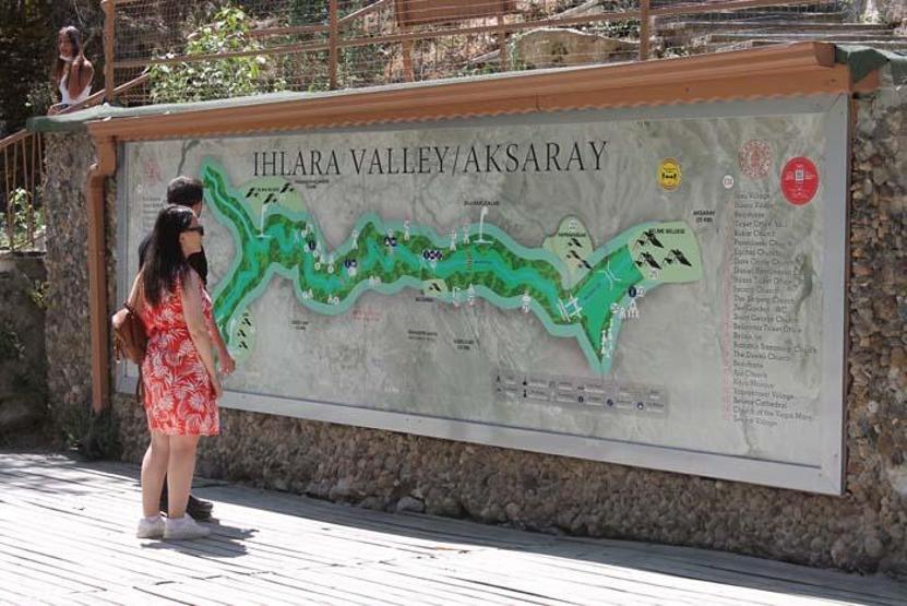 Kapadokyanın gözdesi Ihlara Vadisi’nde turist yoğunluğu