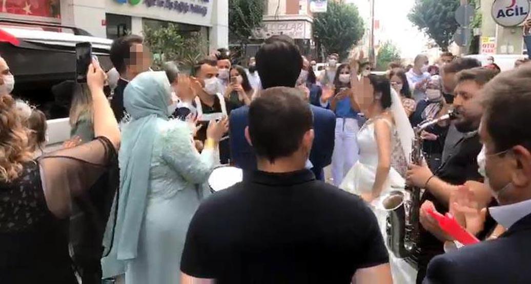 Son dakika... İstanbulda gelin alma, Sokak düğününe döndü
