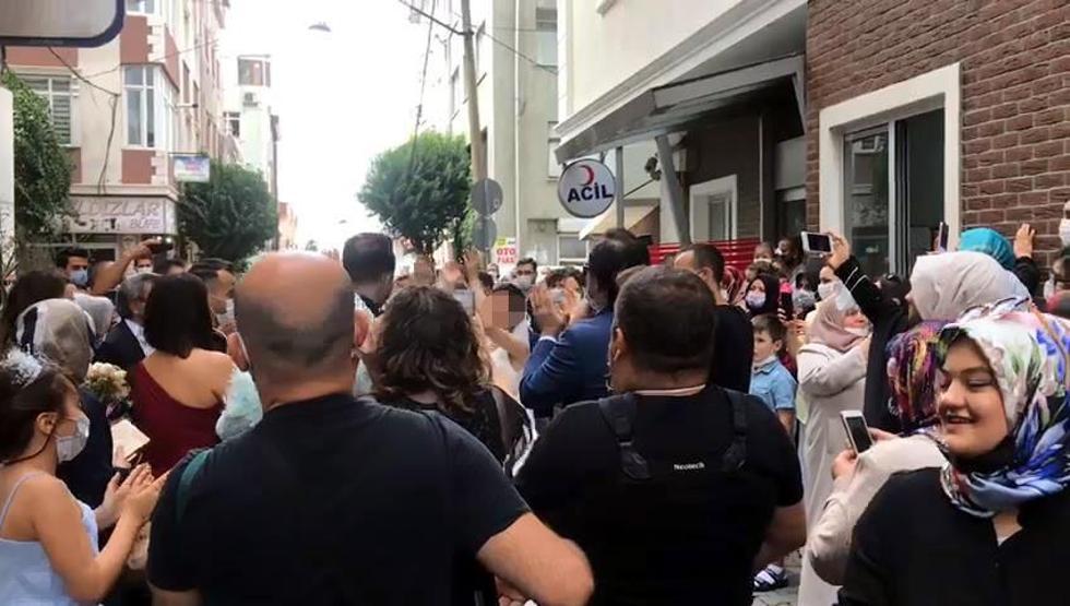 Son dakika... İstanbulda gelin alma, Sokak düğününe döndü