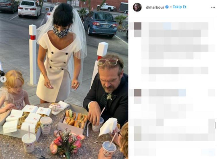 Önce evlendi, sonra hamburger yedi