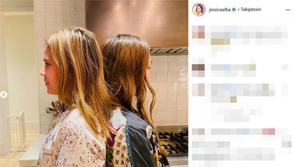 Jessica Alba kızının kendi boyunu geçtiğini görünce ağladı