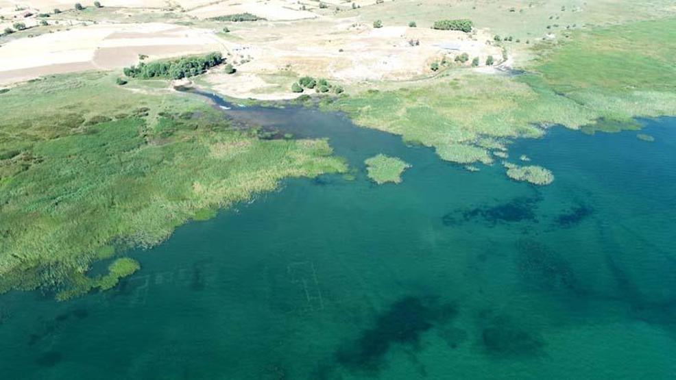 Beyşehir Gölünde tarihi yapılar keşfedildi