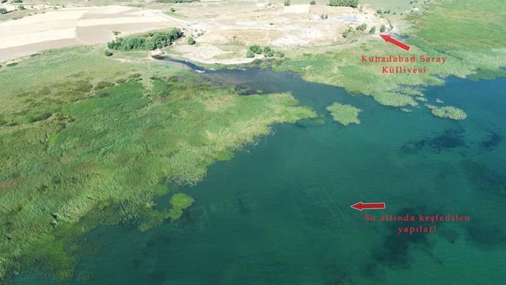 Beyşehir Gölünde tarihi yapılar keşfedildi